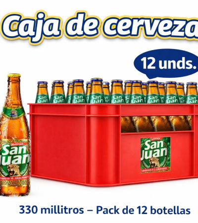 Caja de cerveza San Juan
