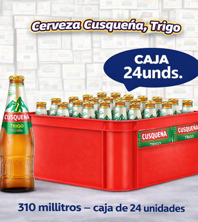 Cerveza Cusqueña Trigo en caja