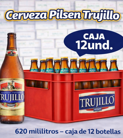 Cerveza Pilsen Trujillo en caja